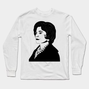 Patti LuPone in Black and White Long Sleeve T-Shirt
